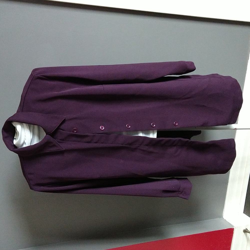 Purple Button-Up Coat